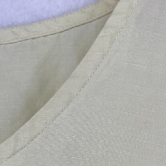 EILEEN FISHER Tank Top 3X Plus Linen Silk Woven Round Neck Shell Yellow - Picture 6 of 12